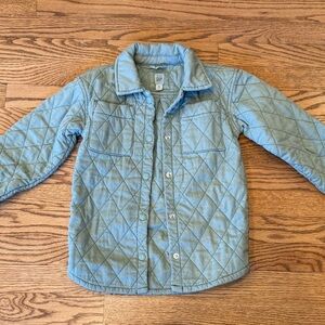 Girls Green Quilted Jacket